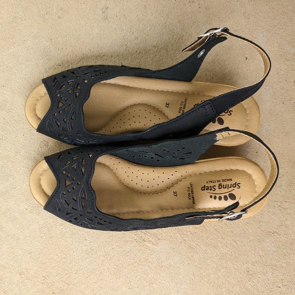 NEVER WORN Spring Step Orella Wedges in Black 🌈 - Picture 2 of 3